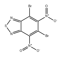 2,1,3-Benzothiadiazole, 4,6-dibromo-5,7-dinitro- 结构式