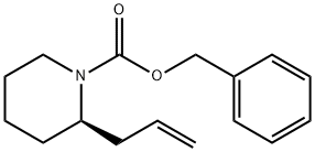 1-Piperidinecarboxylic acid, 2-(2-propen-1-yl)-, phenylmethyl ester, (2R)- 结构式