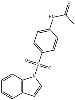 N-(4-((1H-Indol-1-yl)sulfonyl)phenyl)acetamide 结构式