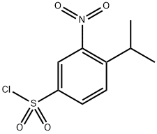 4-(1-Methylethyl)-3-nitro-benzenesulfonyl chloride 结构式
