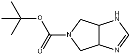 3A,4,6,6A-四氢吡咯并[3,4-D]咪唑-5(1H)-羧酸叔丁酯 结构式