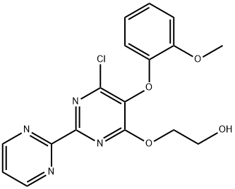 Ethanol, 2-[[6-chloro-5-(2-methoxyphenoxy)[2,2'-bipyrimidin]-4-yl]oxy]- 结构式