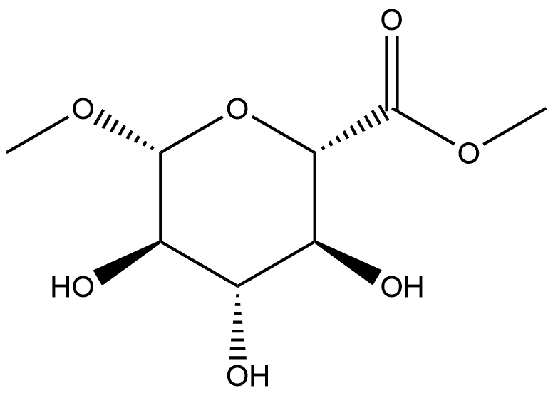 1-O-METHYL-Β-D-GLUCURONIDE METHYL ESTER 结构式