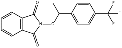 1H-Isoindole-1,3(2H)-dione, 2-[1-[4-(trifluoromethyl)phenyl]ethoxy]- 结构式