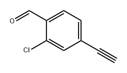 2-氯-4-乙炔基苯甲醛 结构式