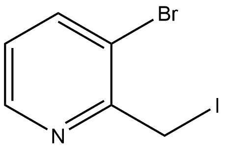 3-Bromo-2-(iodomethyl)pyridine 结构式