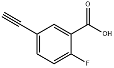 5-乙炔基-2-氟苯甲酸 结构式
