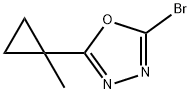 2-溴-5-(1-甲基环丙基)-1,3,4-噁二唑 结构式