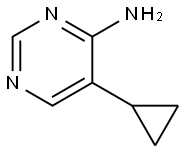 5-环丙基嘧啶-4-胺 结构式