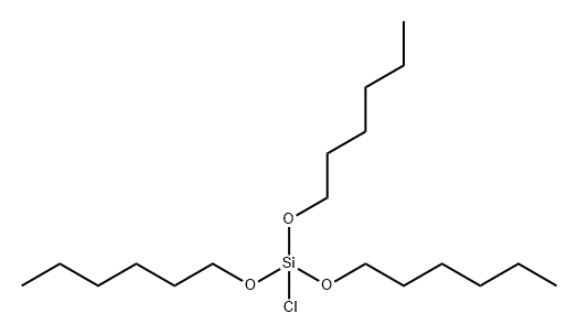 Silane, chlorotris(hexyloxy)- 结构式