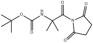 Carbamic acid, N-[2-(2,5-dioxo-1-pyrrolidinyl)-1,1-dimethyl-2-oxoethyl]-, 1,1-dimethylethyl ester 结构式