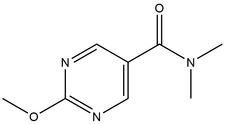 2-Methoxy-N,N-dimethyl-5-pyrimidinecarboxamide 结构式