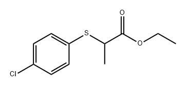 Propanoic acid, 2-[(4-chlorophenyl)thio]-, ethyl ester 结构式