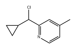 Pyridine, 2-(chlorocyclopropylmethyl)-4-methyl- 结构式