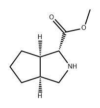 Cyclopenta[c]pyrrole-1-carboxylic acid, octahydro-, methyl ester, (1R,3aS,6aR)- 结构式