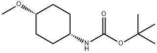 N-(顺式-4-甲氧基环己基)氨基甲酸叔丁酯 结构式
