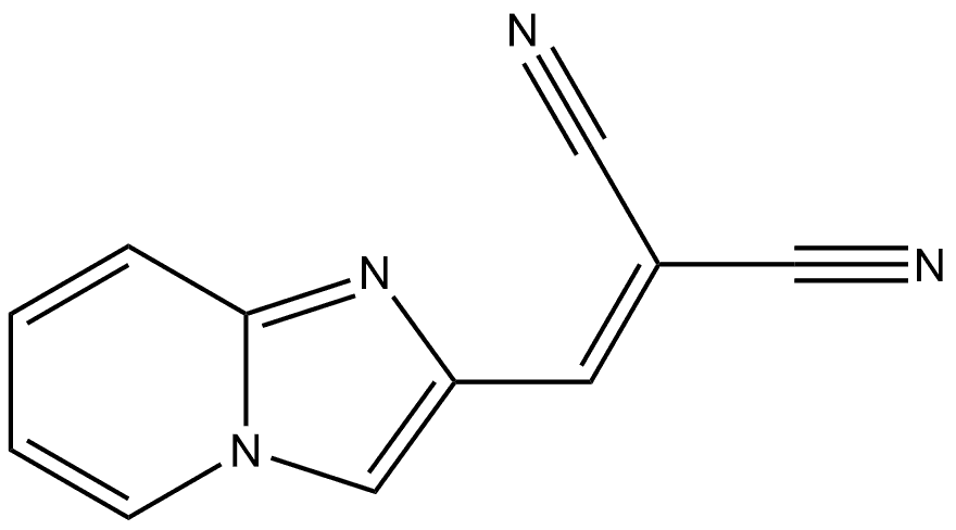 2-(imidazo[1,2-a]pyridin-2-ylmethylene)malononitrile 结构式