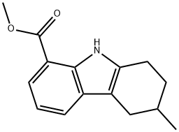 1H-Carbazole-8-carboxylic acid, 2,3,4,9-tetrahydro-3-methyl-, methyl ester 结构式