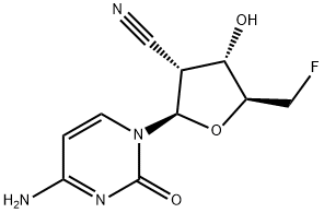 Cytidine, 2'-cyano-2',5'-dideoxy-5'-fluoro- 结构式