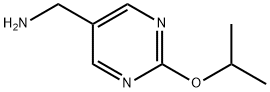 1-[2-(propan-2-yloxy)pyrimidin-5-yl]methanamine 结构式