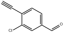 3-氯-4-乙炔基苯甲醛 结构式