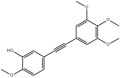 Phenol, 2-methoxy-5-[2-(3,4,5-trimethoxyphenyl)ethynyl]- 结构式