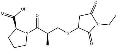 S-[3-(N-Ethylmaleimide)] Captopril 结构式