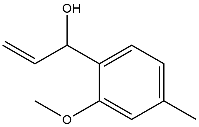 α-Ethenyl-2-methoxy-4-methylbenzenemethanol 结构式