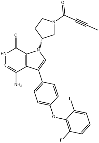化合物 EDRALBRUTINIB 结构式