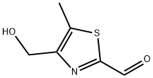 4-(羟甲基)-5-甲基噻唑-2-甲醛 结构式