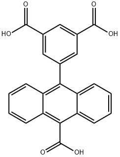 10-(3,5-二羧基苯基)-9-蒽甲酸 结构式