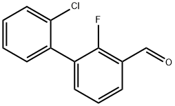[1,1'-Biphenyl]-3-carboxaldehyde, 2'-chloro-2-fluoro- 结构式