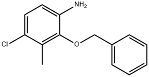 4-Chloro-3-methyl-2-phenylmethoxyaniline 结构式