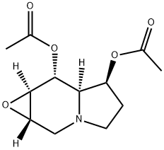 Oxirenofindolizine-6,7-diol, octahydro-, diacetate (ester), 1aS-(1a.alpha.,6.alpha.,6a.beta.,7.beta.,7a.alpha.)- 结构式