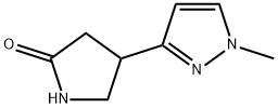 4-(1-methyl-1H-pyrazol-3-yl)pyrrolidin-2-one 结构式