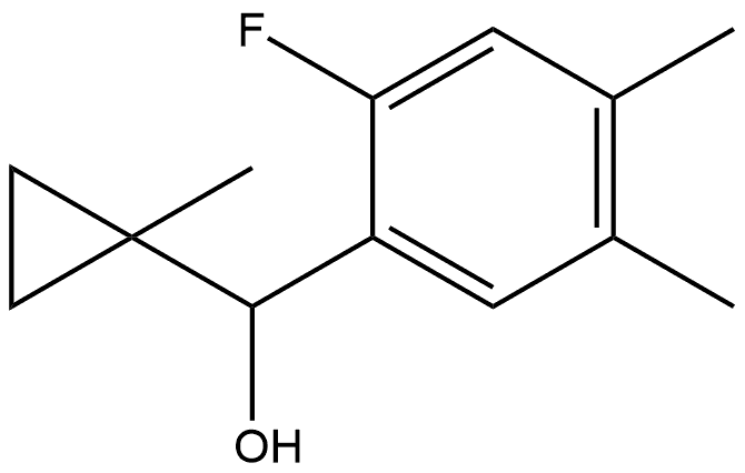 2-Fluoro-4,5-dimethyl-α-(1-methylcyclopropyl)benzenemethanol 结构式