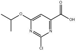 2-氯-6-异丙氧基-嘧啶-4-甲酸 结构式