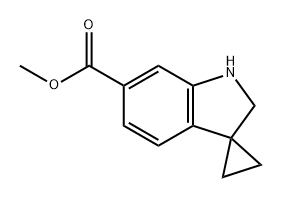 methyl spiro[cyclopropane-1,3'-indoline]-6'-carboxylate 结构式