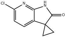 Spiro[cyclopropane-1,3'-[3H]pyrrolo[2,3-b]pyridin]-2'(1'H)-one, 6'-chloro- 结构式