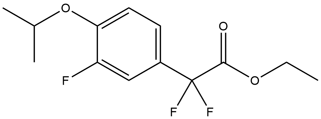 Ethyl α,α,3-trifluoro-4-(1-methylethoxy)benzeneacetate 结构式