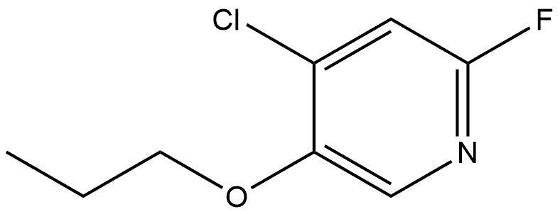 4-Chloro-2-fluoro-5-propoxypyridine 结构式