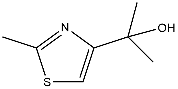 Α,Α,2-三甲基-4-噻唑甲醇 结构式
