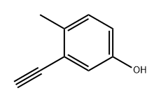 3-乙炔基-4-甲基苯酚 结构式