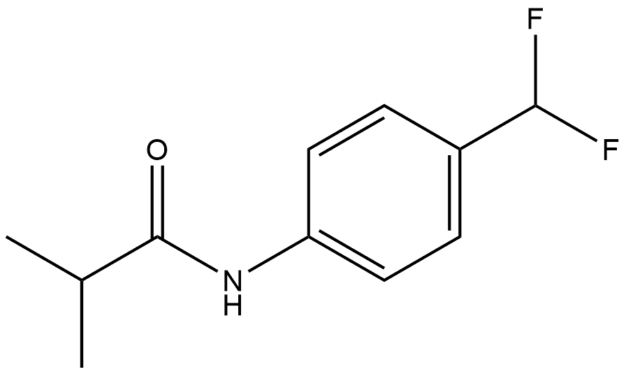 N-[4-(Difluoromethyl)phenyl]-2-methylpropanamide 结构式