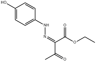 Butanoic acid, 2-[2-(4-hydroxyphenyl)hydrazinylidene]-3-oxo-, ethyl ester, (2Z)- 结构式