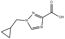 1-(环丙基甲基)-1H-1,2,4-三唑-3-羧酸 结构式