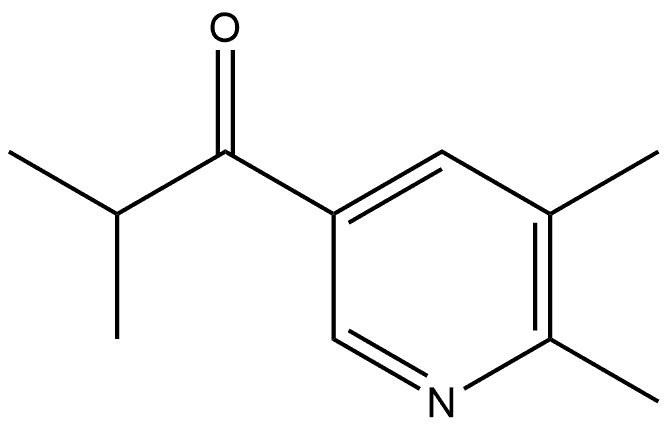 1-(5,6-Dimethyl-3-pyridinyl)-2-methyl-1-propanone 结构式