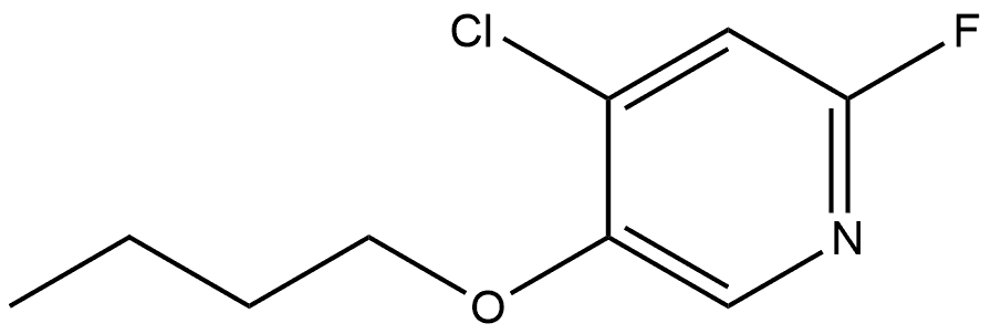 5-Butoxy-4-chloro-2-fluoropyridine 结构式