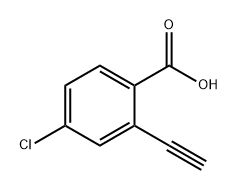 4-氯-2-乙炔基苯甲酸 结构式