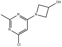 1-(6-氯-2-甲基嘧啶-4-基)氮杂环丁烷-3-醇 结构式